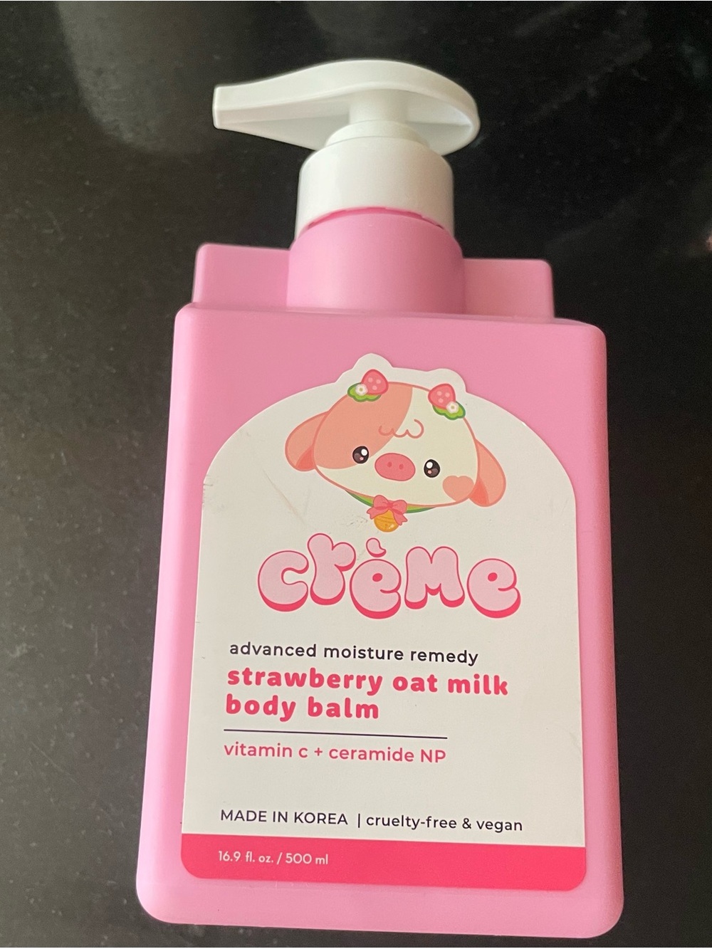 Crème Strawberry Oat Milk Body Balm - Pink